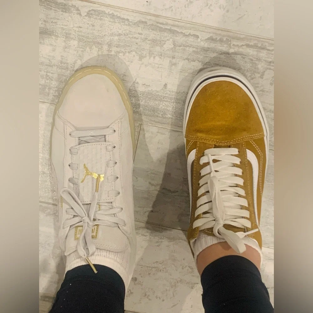 PUMA Off White Old School Suede Classic Shoes Sneakers Women